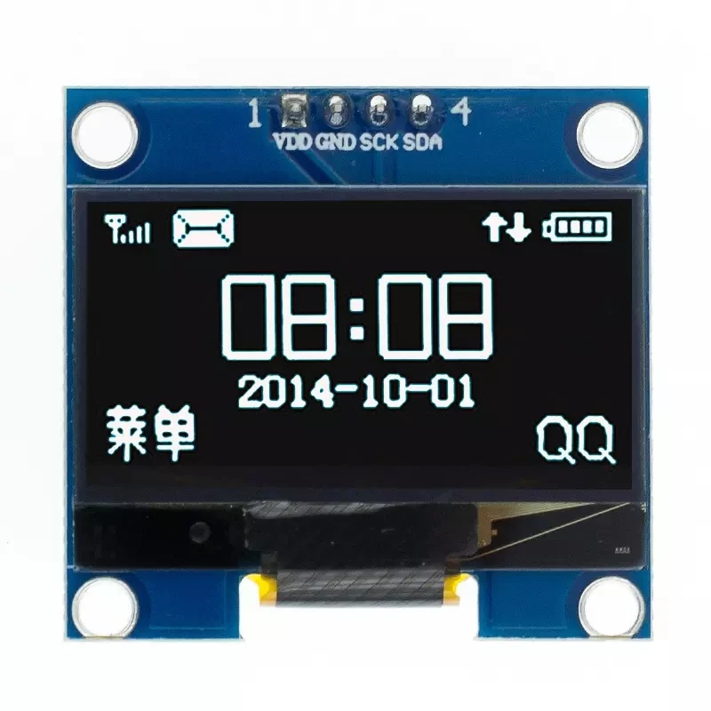 YANXD 1.3 بوصة OLED وحدة SPI/IIC I2C أبيض/أزرق 128X64 1.3 "وحدة عرض LCD LED #4