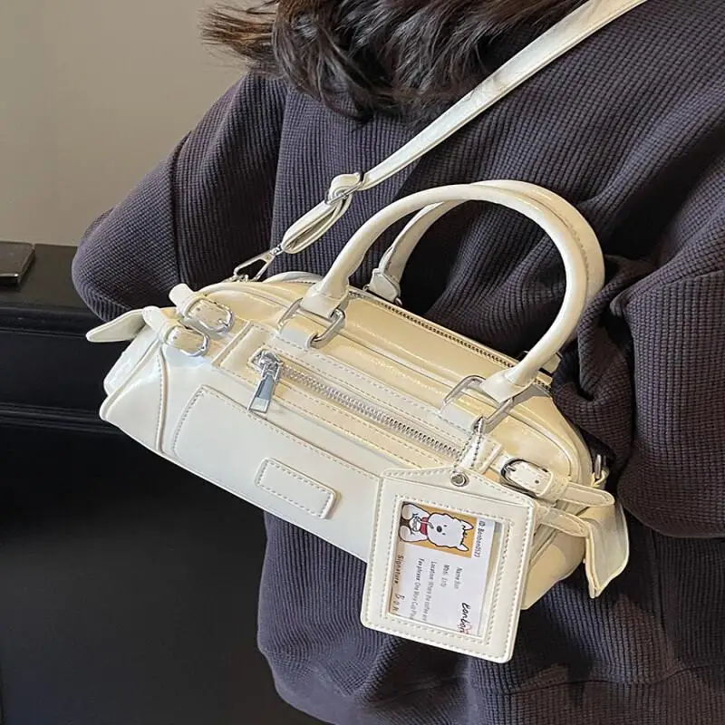 

Сумка на плечо для девочек, модная новая повседневная сумка на молнии, большая вместительная кожаная сумка через плечо для тренировок, милая сумка для хранения с защитой окружающей среды