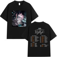 Japan Singer ADO World Tour 2025 Hibana Graphic T Shirts Men Women Hip Hop High Quality Oversized Cotton T-shirt Y2k Streetwear