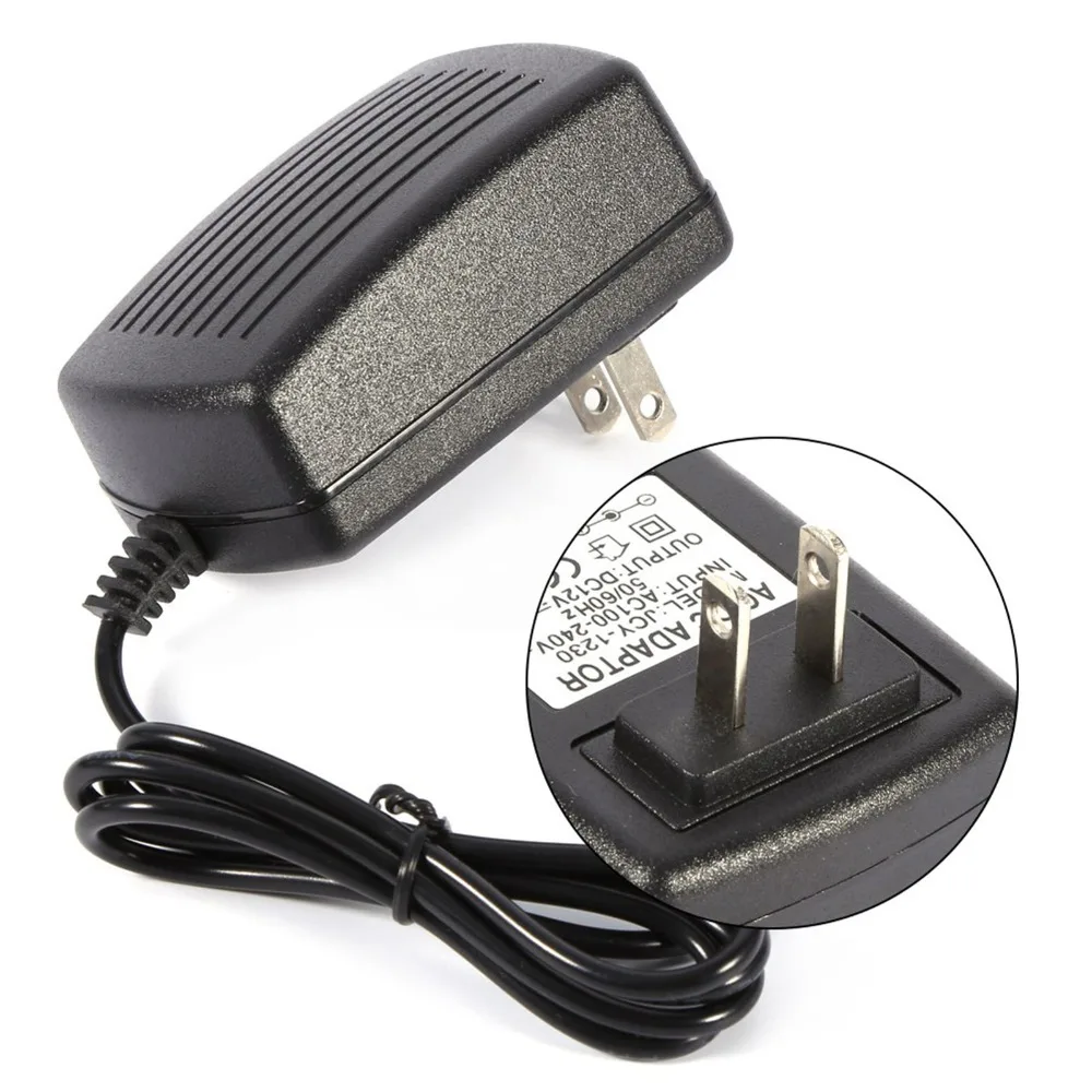 Plastic Power Supply Adapter Black 5.5 x 2.5 mm Connector Power Converter Adapter 1 Meter Cable Length AC to DC 12V 3A
