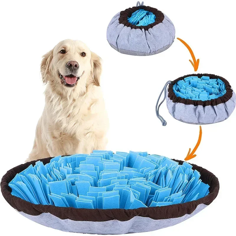 Dogs Snuffle Mat Pet Leak Food Anti Choking Mat Cat Dog Training Blanket Nose Work Toy Pet Slowing Feeding Intelligence Mat