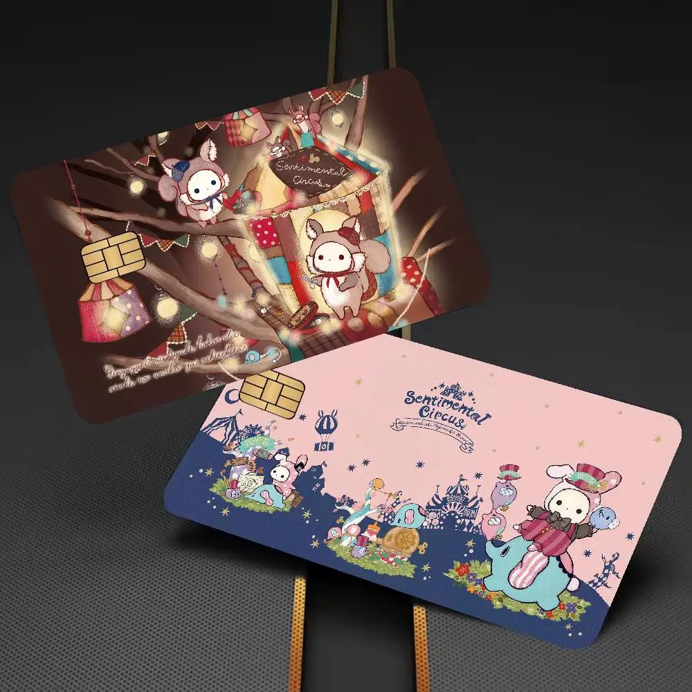 S-Sentimental Circus Game Film Cover Sticker Case For Small Chip Credit Debit Card Front Side