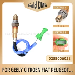 0258006028 Upper Lambda Probe O2 Oxygen Sensor Fit for Peugeot 206 307 406 607 For Citroen Berlingo C2 C3 C4