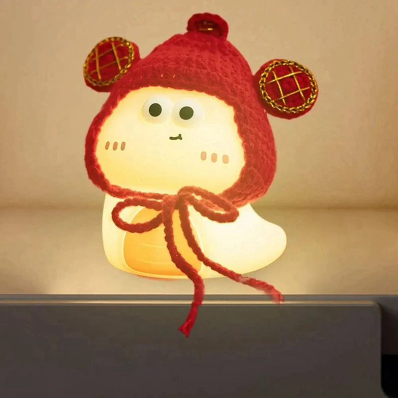 ABRE-LED Night Light Cute Snake Touch Lamp LED Night Light Soft Bedside Lamp Children's Reading Lamp