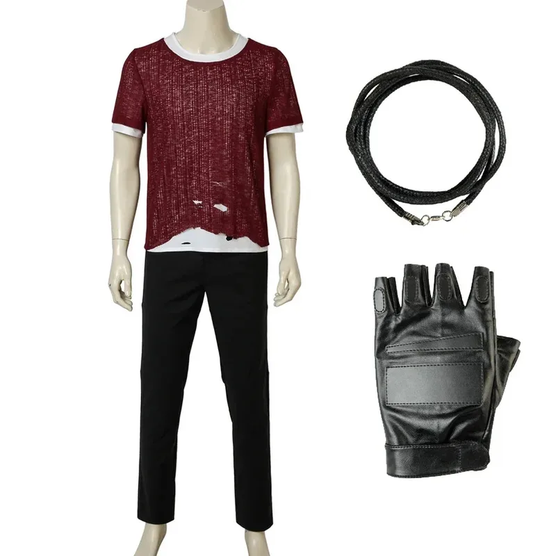 DMC 5 Cosplay Full Set Outfit Demon Hunter Nero Long Jacket Halloween Party Costume Adult Game Carnival Custom Made ir;l5