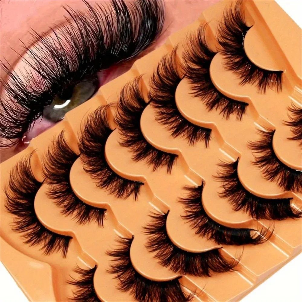 3Boxes(21Pairs) Cat Eye Lashes, Eye End Lengthening, Slender Curling Fluffy False Eyelashes