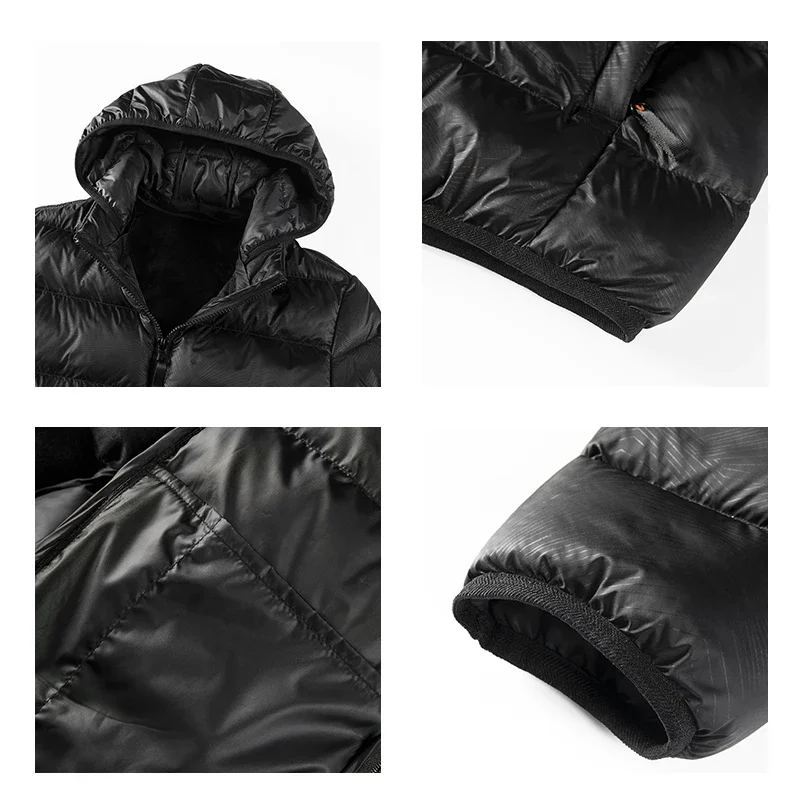 Men New Autumn Winter Warm Waterproof Parkas Jacket Coat Mens Hooded Casual Outwear Detachable Hat Outfits Parkas Coat Male