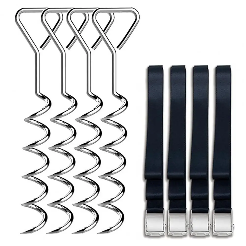 Spiral Ground Anchors Tent Trampoline Ground Stake Spiral Anchors Parts Tie Down Spiral Ground Anchors Stake Tent Accessories