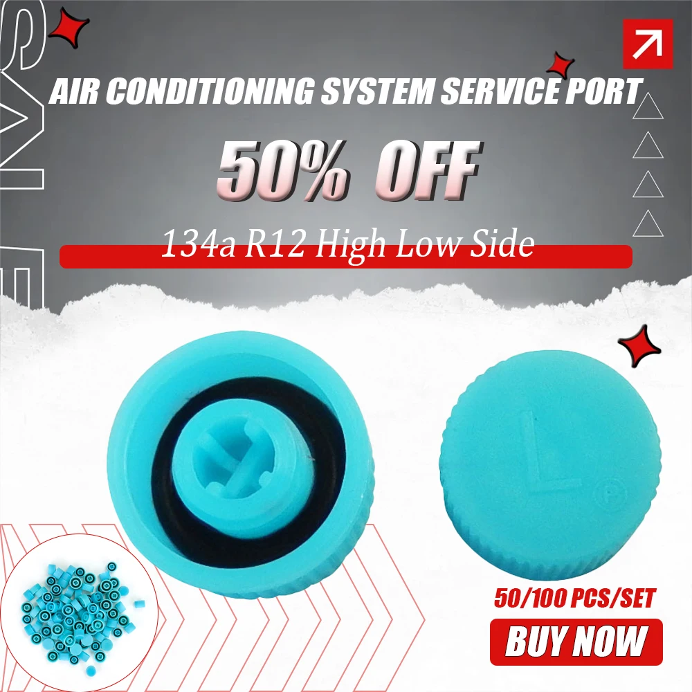

50/100 шт./компл. сервисный порт системы кондиционирования воздуха 134a R12, пылезащитный колпачок с сердечником бокового клапана M9 M10, крышка воздушного клапана