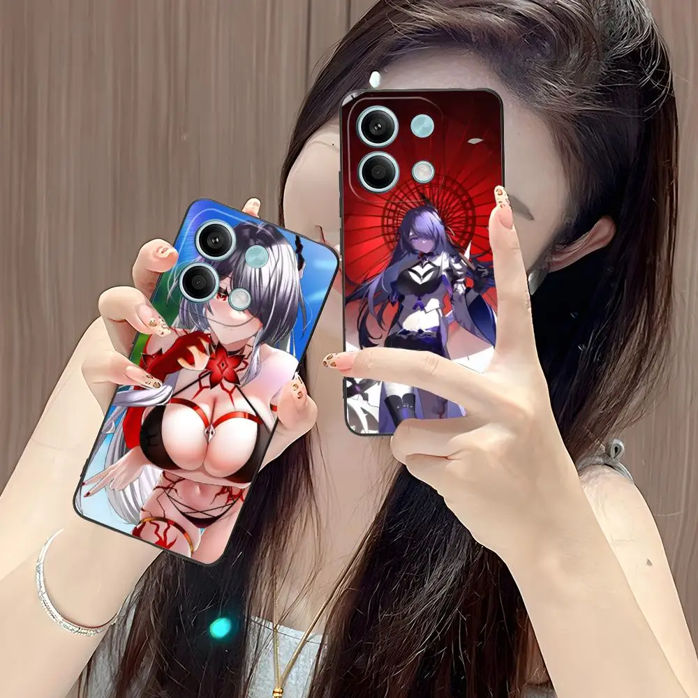 

Чехол для телефона Honkai Star Rail Acheron для POCO M7 M6 M5 M4 M3 X7 X6 X5 X4 X3 Pro GT 5G с цветной печатью, защитный роскошный красивый