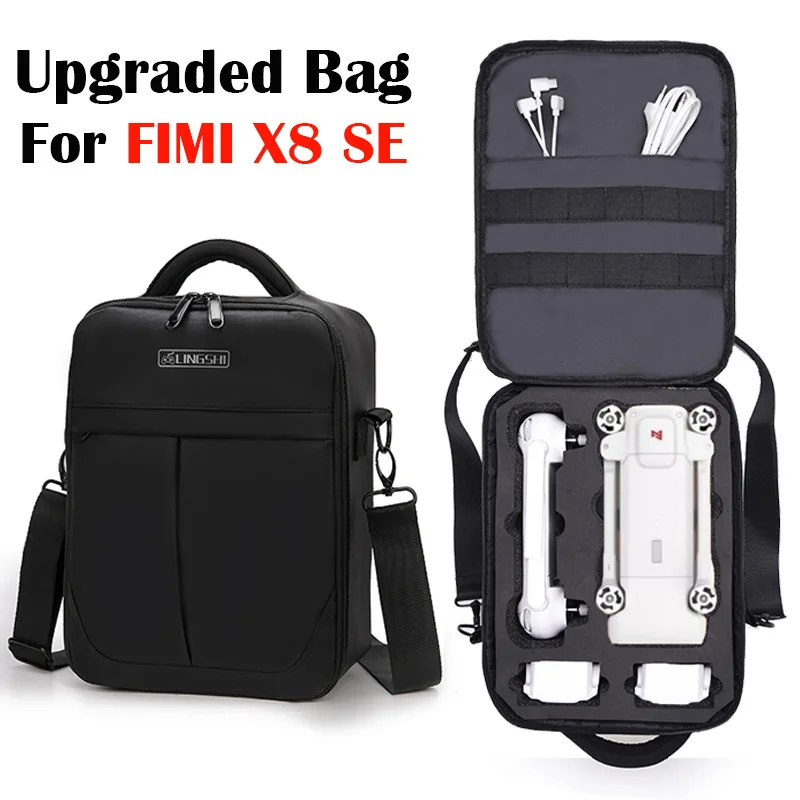 

Upgraded Shoulder Bag Backpack for Xiaomi FIMI X8 SE Quadcopter Accessories Shockproof Shoulder Carry Case Storage Bags