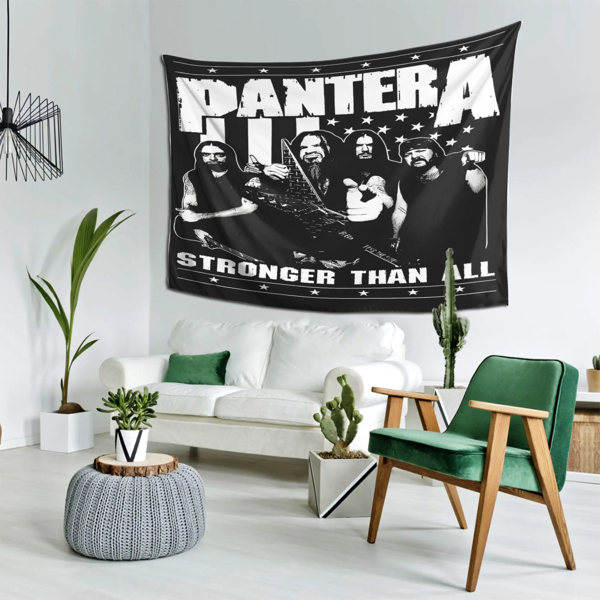 Pantera 'Stronger Than All' Tapestry - Perfect for Adding Rock and Roll Style to Any Room Decor, Ideal for Fans and Home Use