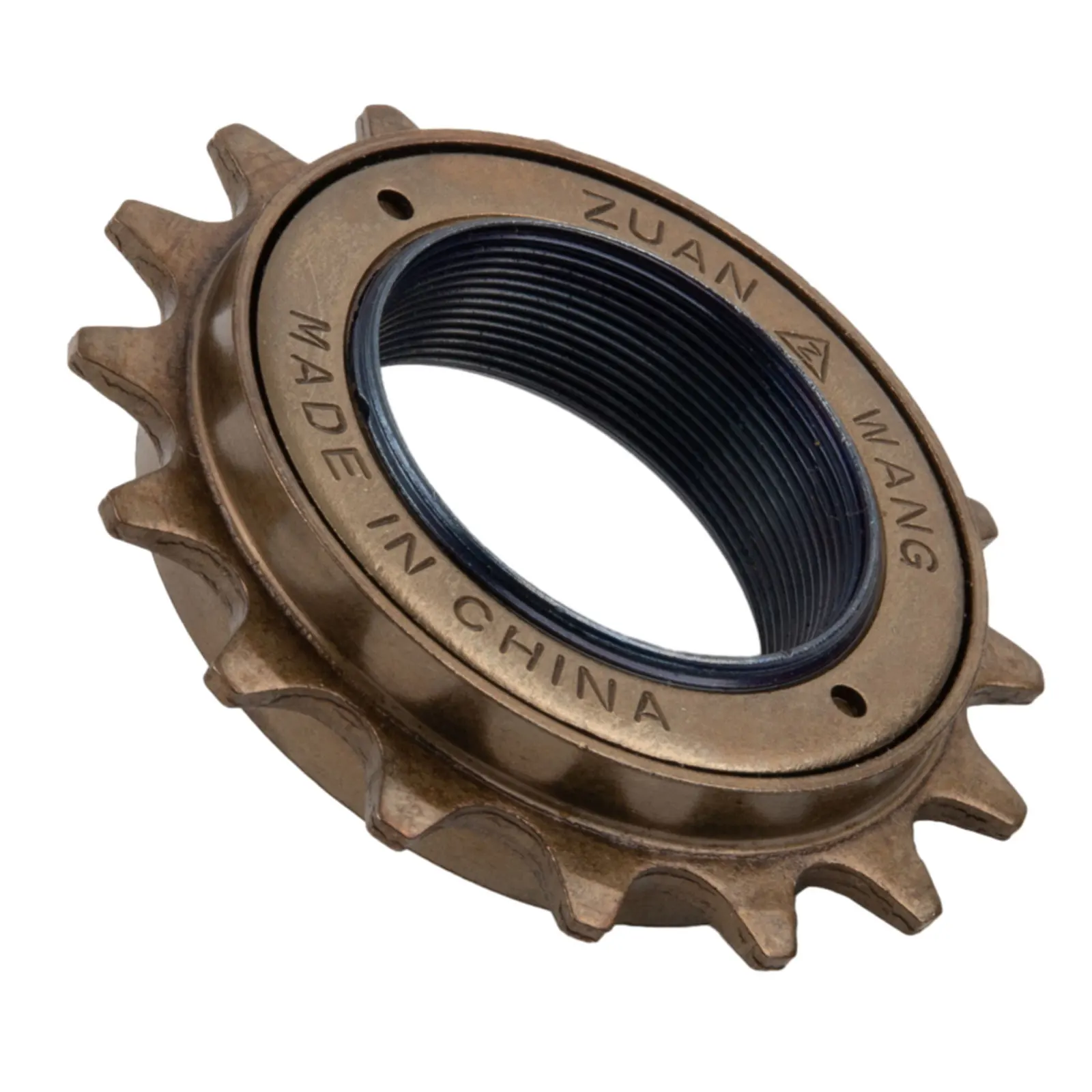 

Brown Steel Single Speed Cog Sprocket for 35mm 12 x 18 Freewheel Bicycle with 16T Cog Removable Flywheel and Single Speed Design