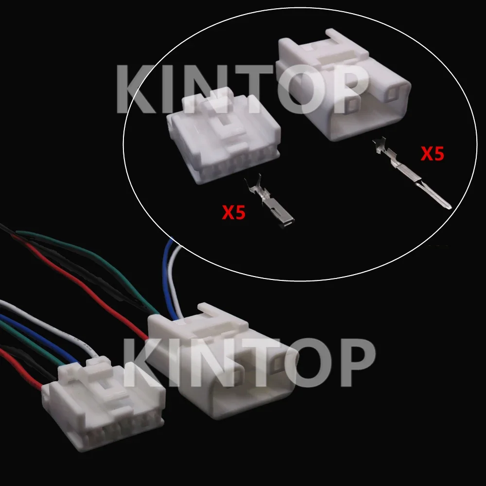 1 Set 5 Pins AC Assembly Auto Window Regulator Switch Socket For Toyota 90980-12348 1300-3111 7283-1050 7283-1050-30 7282-1050