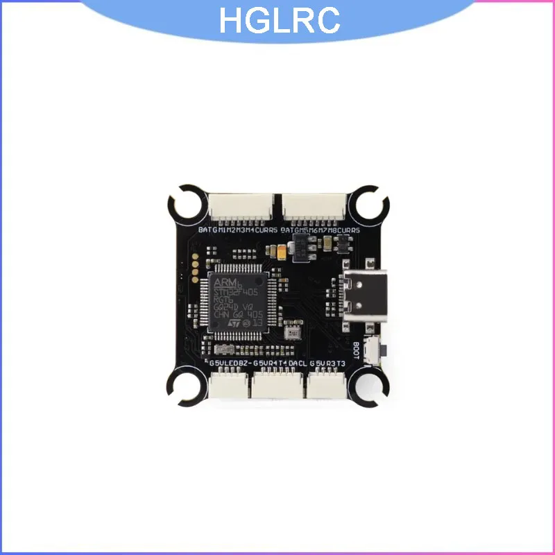 8s高電圧fpv-fc、究極のアグレッシブレーシングとフリースタイルドローンパフォーマンスのためのhglrc-f405-v1フライトコントローラー