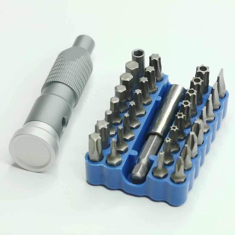 Quick Change Screwdriver Holder Rotatable rear cap 1/4 Inch Magnetic Screwdriver Wrench Handle For 6.35mm Hex bits