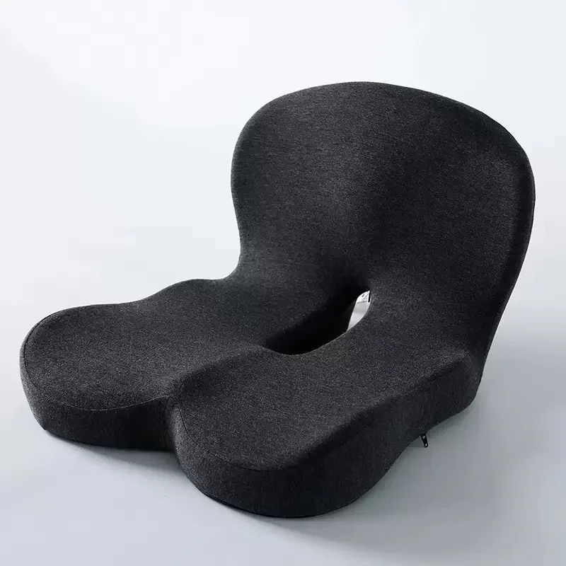 L-Shaped Memory Foam Cushion Ergonomic Office Chair Seat Pressure-Reducing Hip Waist Support Tailbone Pillow Car Seat Cushion