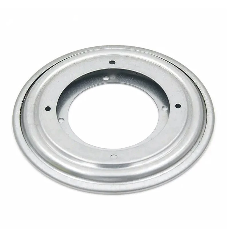 Plaque de Comcussion Rotative Galvanisée de Forme Ronde, Accessoire Colorable pour Documents en Argent de 5.5 Pouces