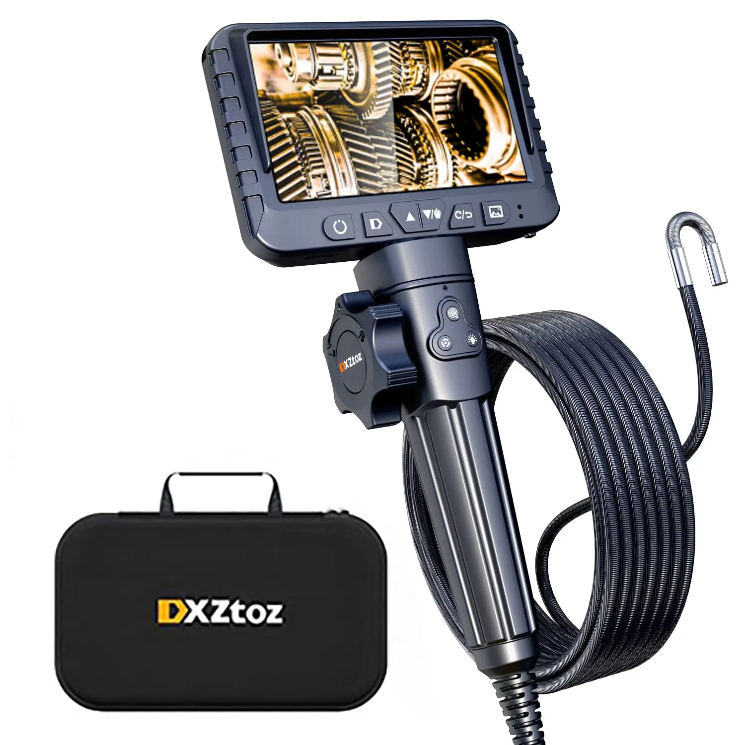 

10FT Articulating Borescope with 0.33in Steering Camera, Waterproof 1080P Endoscope for Pipe Inspection