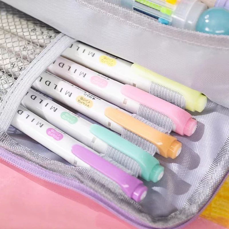 Trousse à Crayons à 3 Compartiments pour Poudres de Lycée, Fournitures de Rentrée Sвpour Garçon et Fille