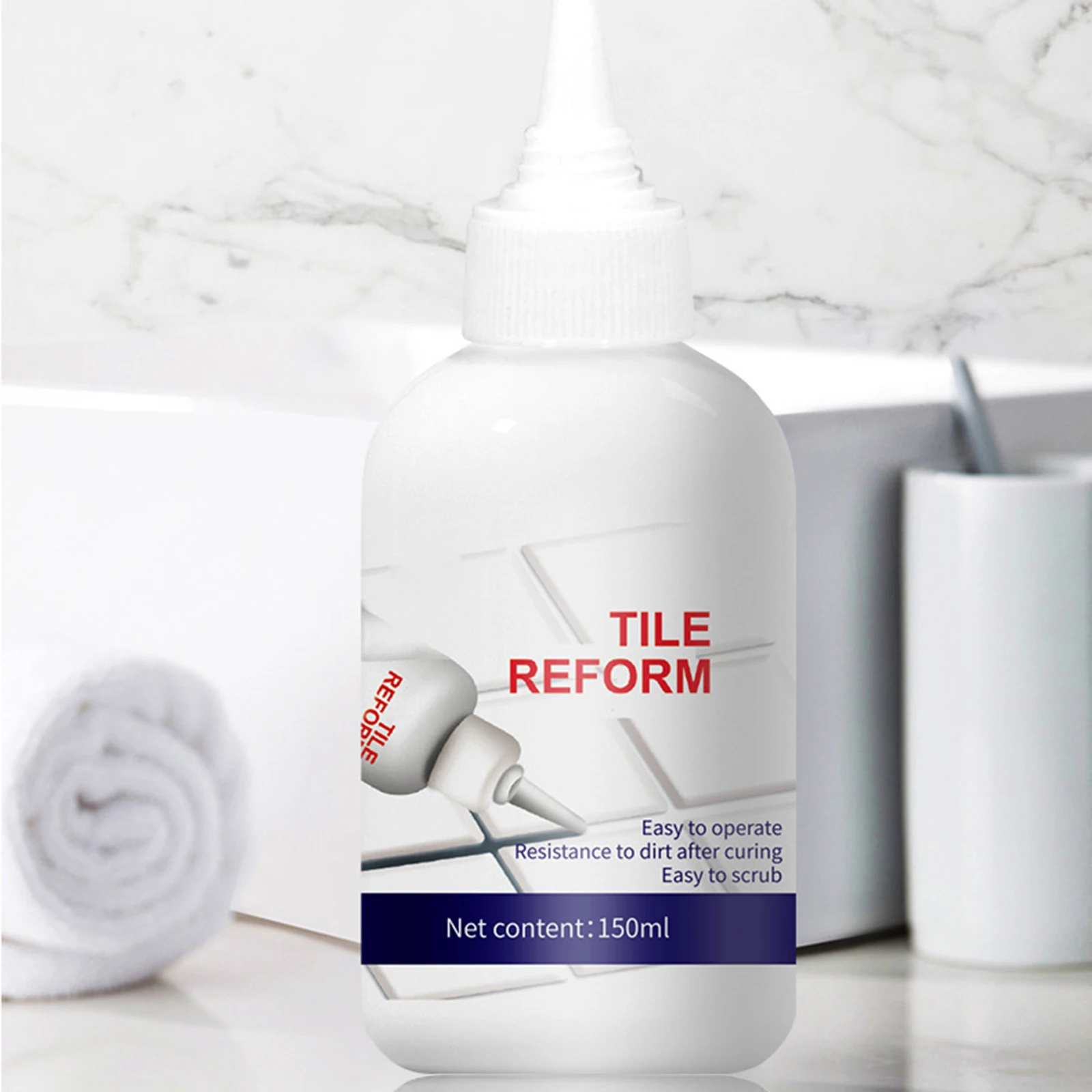 Household Ceramic Floor Tile Glue Practical No Damage Tile Durable Sealant Glue for Bathroom Shower Kitchen Floor Tile