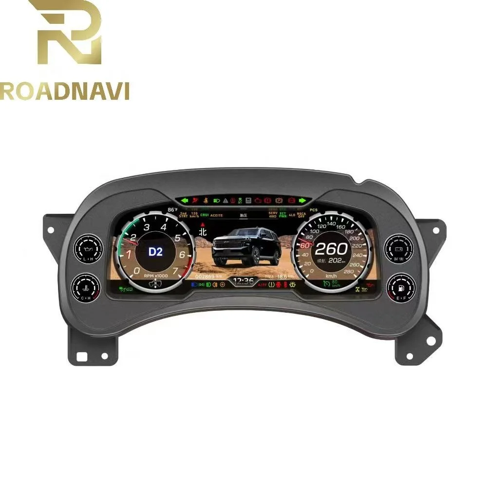 

Цифровая приборная панель RoadNavi LCD для Cadillac Escalade, GMC Chevrolet Tahoe, Chevrolet Silverado 2000-2006: спидометр и панель приборов