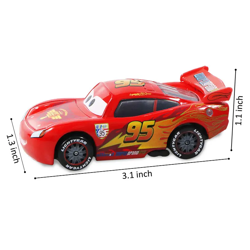 Disney Pixar Cars 1 2 3 Lightning McQueen Dinoco Jackson Storm Alloy Metal Model Cars Toys 1:55 Boy Children Birthday Gift