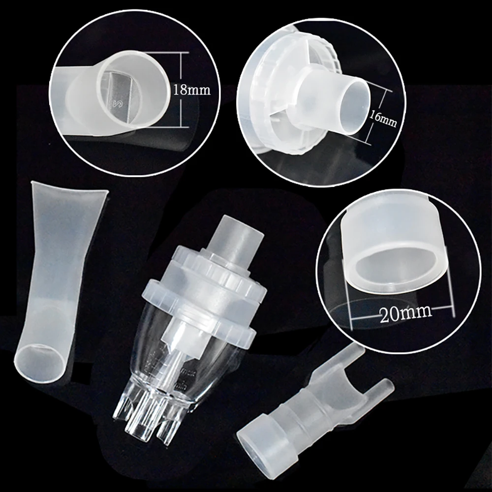 Inhaler Set Soft Tube Inhaler Catheter Nebulizer Cup Filters Family Medical Kid Mask Air Compressor Nebulizer Accessories Set