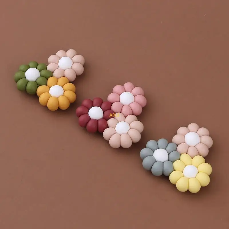 طفل على شكل زهرة Teether Silicone حبة التمريض مضغ التسنين