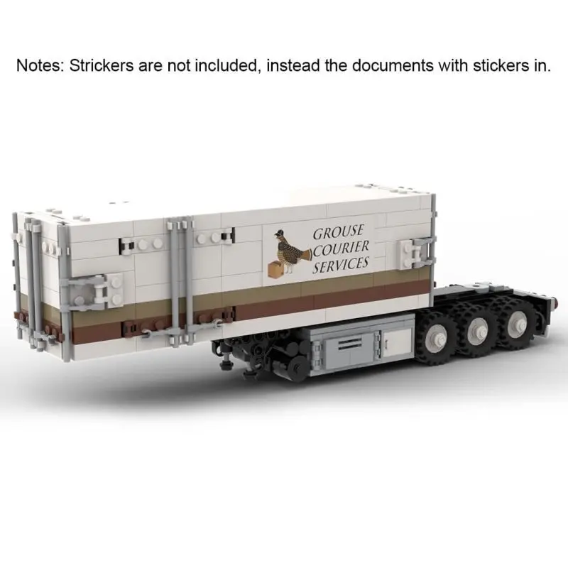 

Custom MOC-115636 B-Double Dryvan Trailers Scene with Truck Model (1209 Parts）