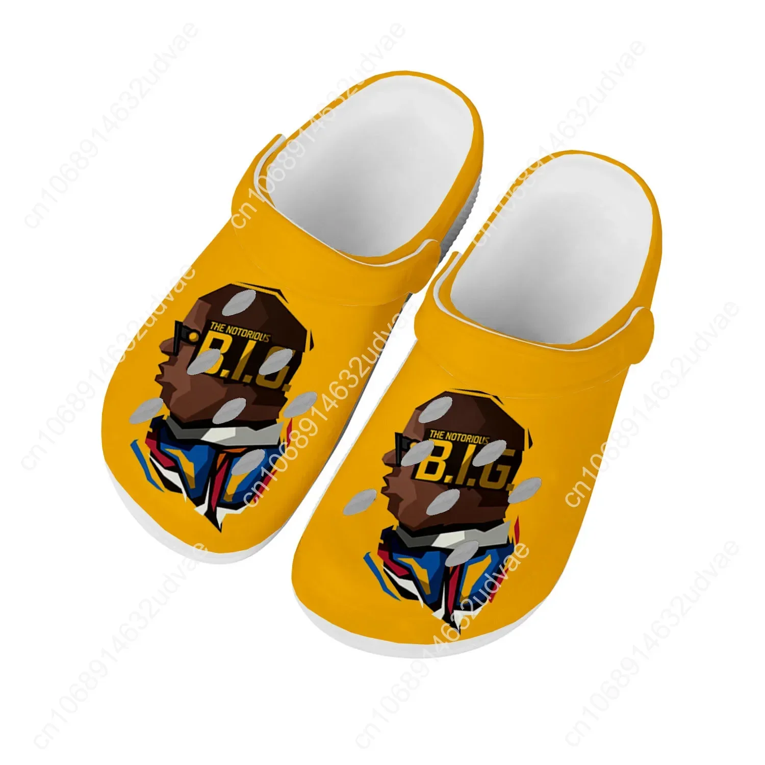 The Notorious B.I.G Water Shoes Men Women High Quality Fashion Home Garden Clogs Customizd Sandals Beach Breathable Hole Slipper