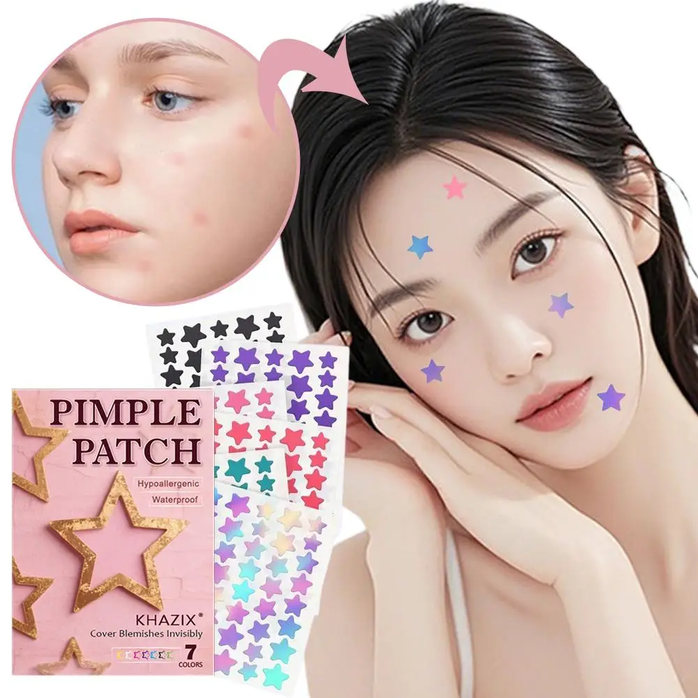 Multi-Color Star Acne Care Patch Concealer Patches Dissolve Blemishes While You Sleep Pimple Cover Sticker Skincare Beauty Tool view 3
