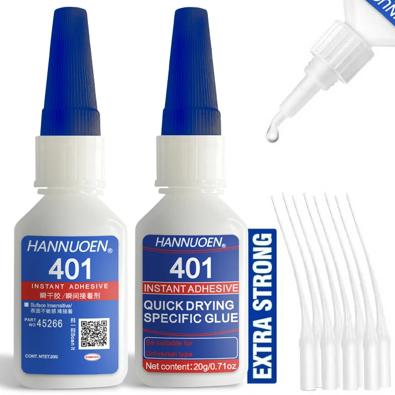 Brand-new Upgraded 401 Super Cyanoacrylate Glue Instant Drying In 5 Seconds Waterproof Stable and Versatile Bonding Tool