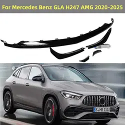 5Pcs Front Bumper Lip Car Styling Splitter Canards for Mercedes Benz 2020 2021 2022 2023+ GLA H247 GLA200 GLA250 GLA35 GLA45 AMG