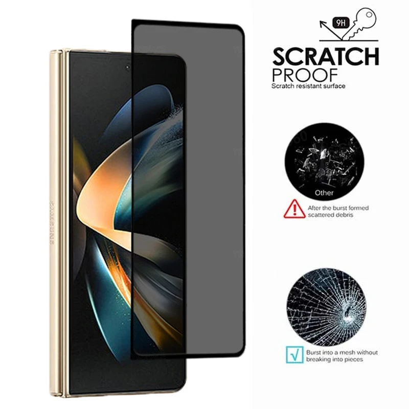 External Back 3D Len Anti-Spy Privacy Screen Protector For Samsung Galaxy Z Fold 7 SE 6 5 4 3 2 W25 W24 W23 W22 Tempered Glass