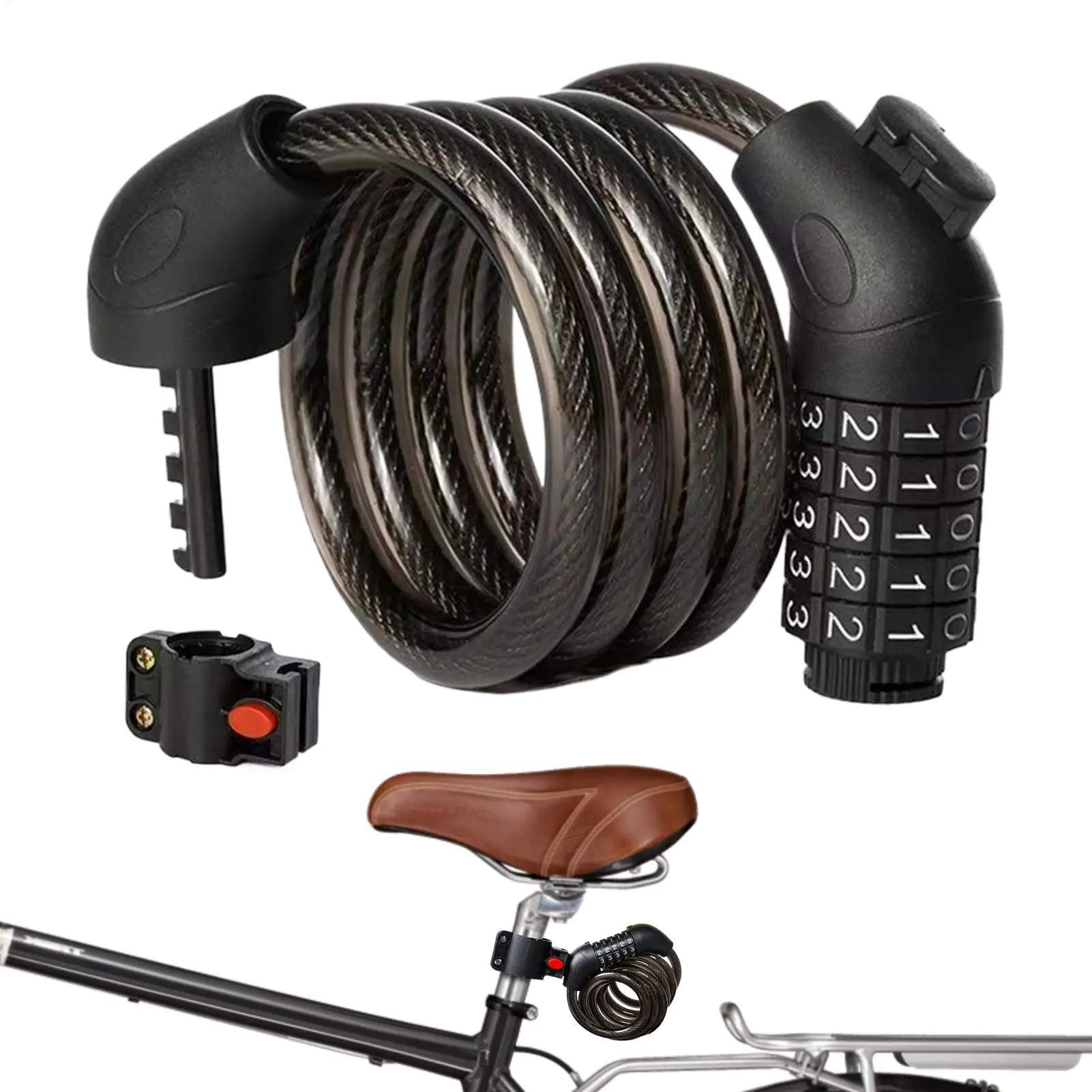 

Electric Scooter Lock Heavy Duty Anti Theft Bike Chain Lock Motorcycle Accessories For Commuting School Travel Outdoor Rack