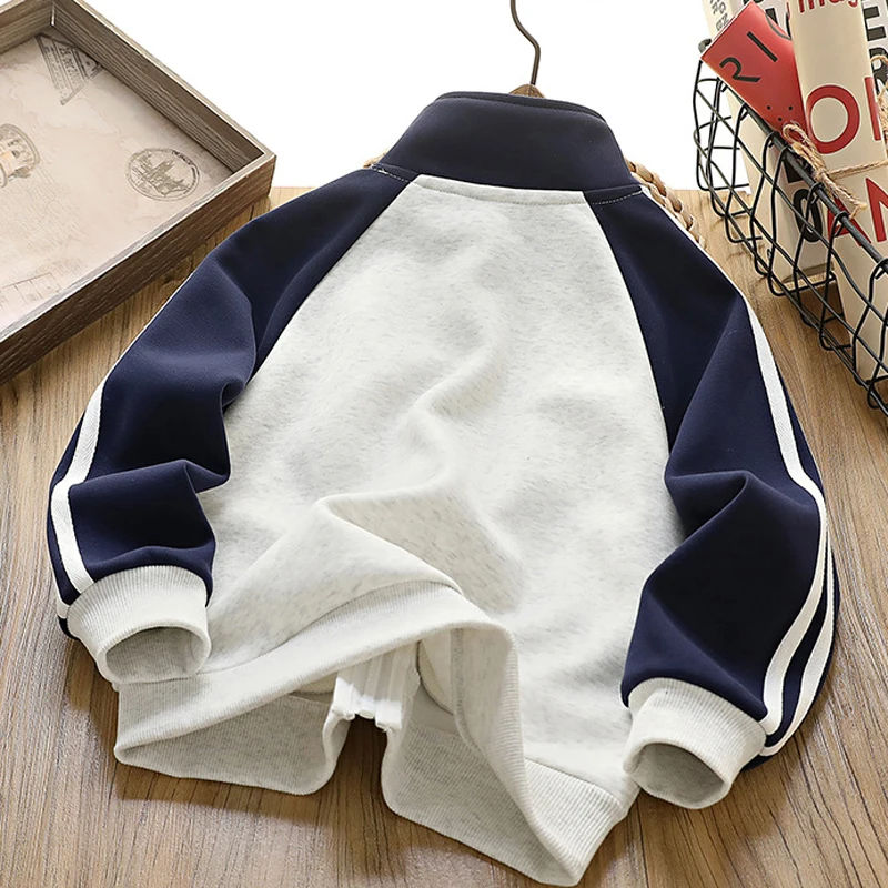 IYEAL Boys' Outerwear American Baseball Uniform 2025 Spring And Autumn New Style Children's Jacket Teenage Girls' Top