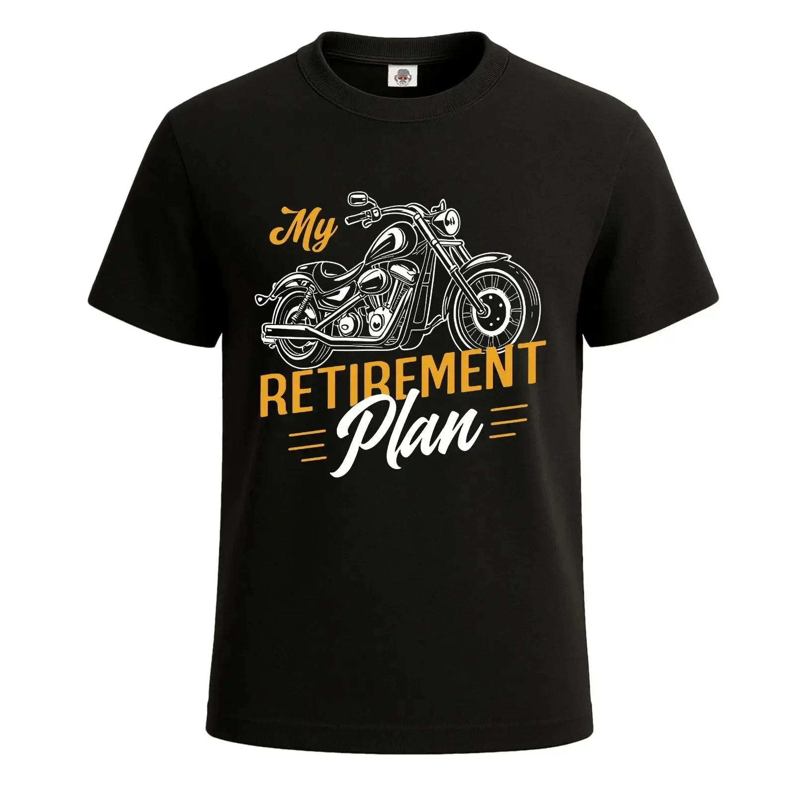 Mein Ruhestandsplan Ein Motorrad lustig Party Neuheit Männer T Shirt Geschenk Top vintage Washed Stylish designer clothes