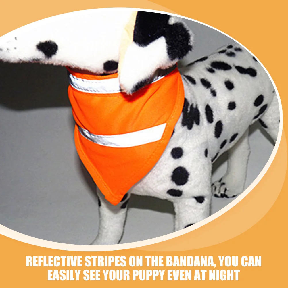 

Reflective Pet Bandana Durable Polyester Puppy Scarf Night Bib High Visibility Outdoor Walking Accessory