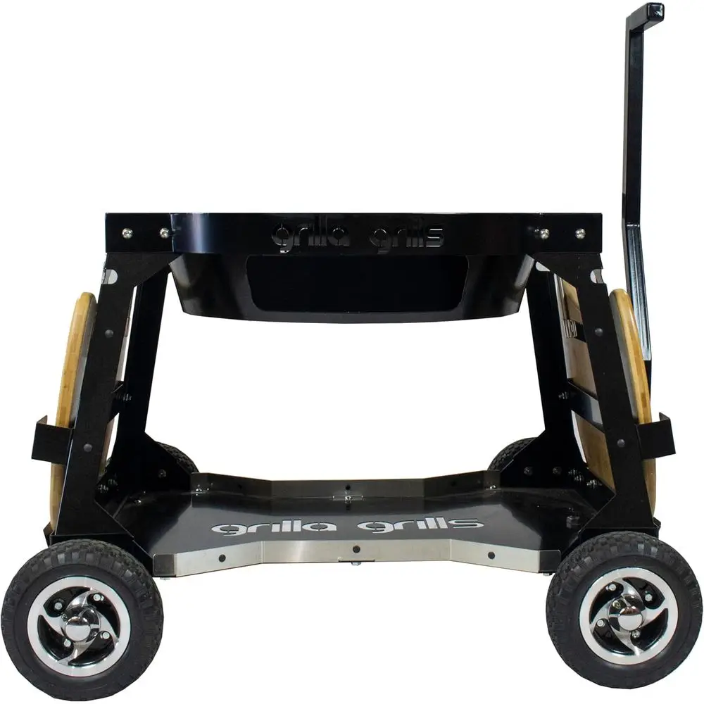 

All-Terrain 8in Solid Tire Kamado Grill Cart with 14-Gauge Steel Construction