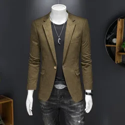 77 New Groom Suit Jacket Men's Wedding Dress Fashion Casual Dress