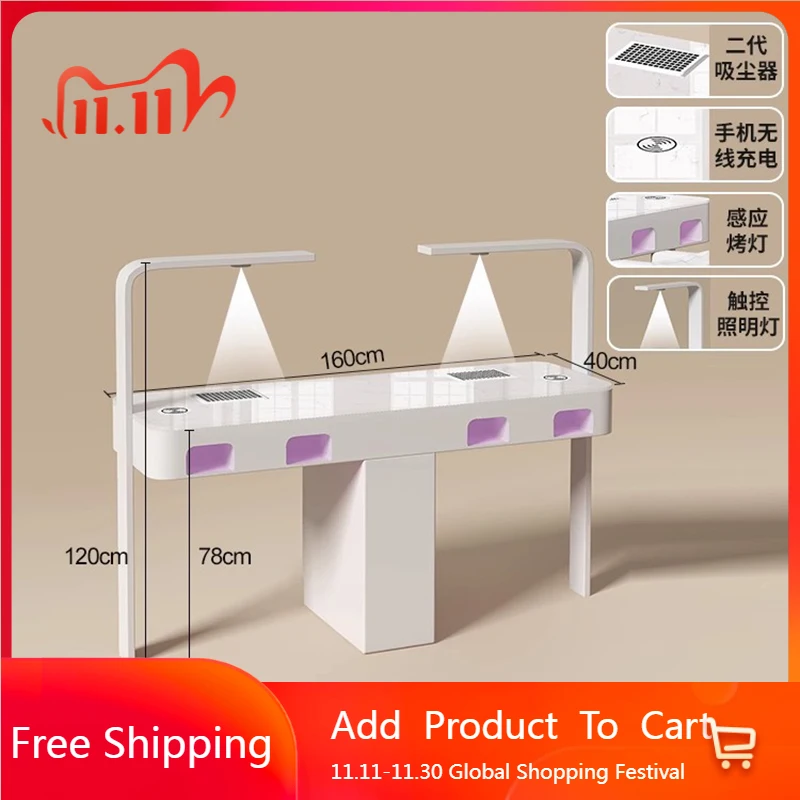 

Indoor Creative Nail Tables Funky Nordic Modern Makeup Trendy Nail Tables Minimalist Comfortable Nageltisch Salon Furniture