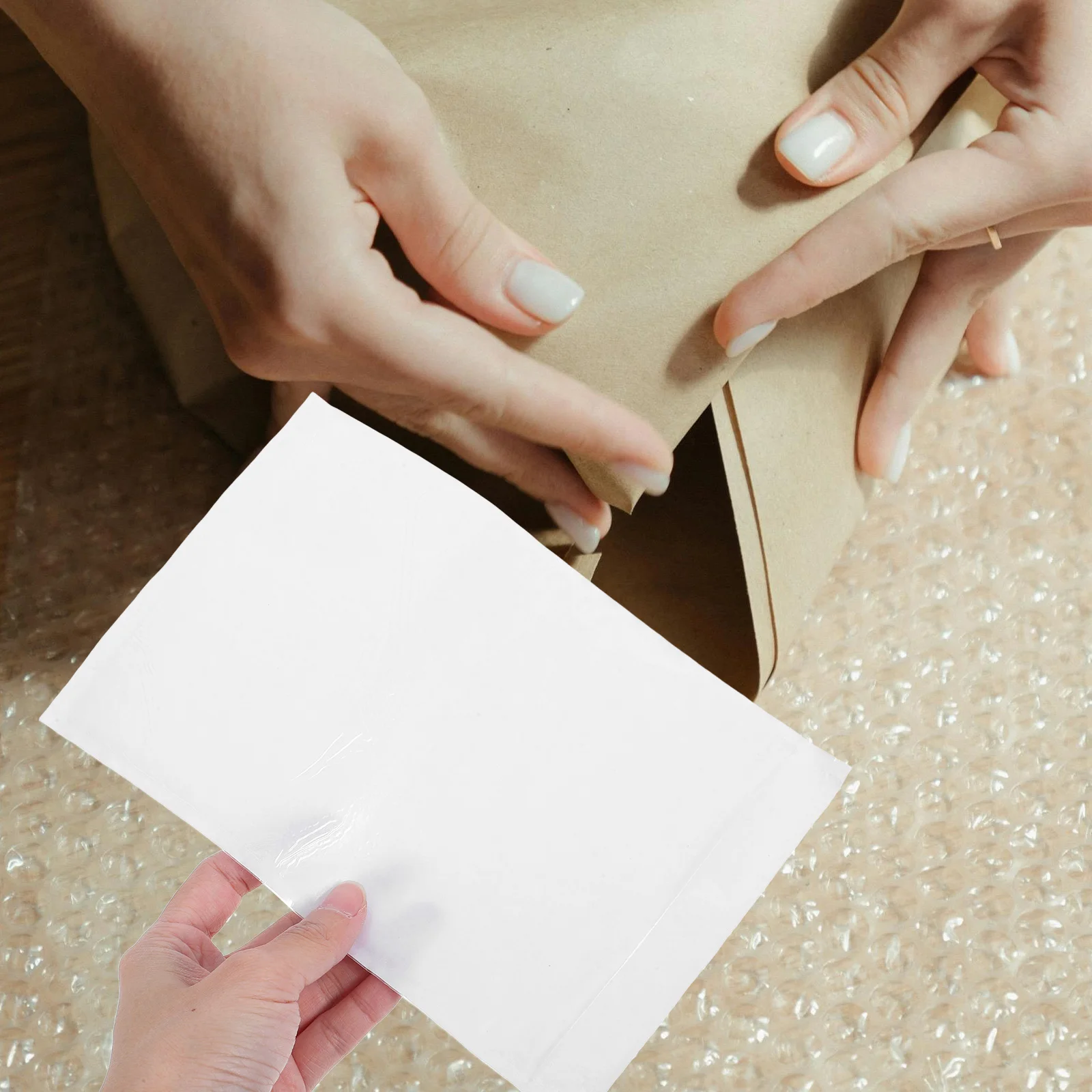 

100 Pcs Box Single Bag Envelopes Pouch Clear Shipping Bags Mailing Label for Clothes Packaging Clothing