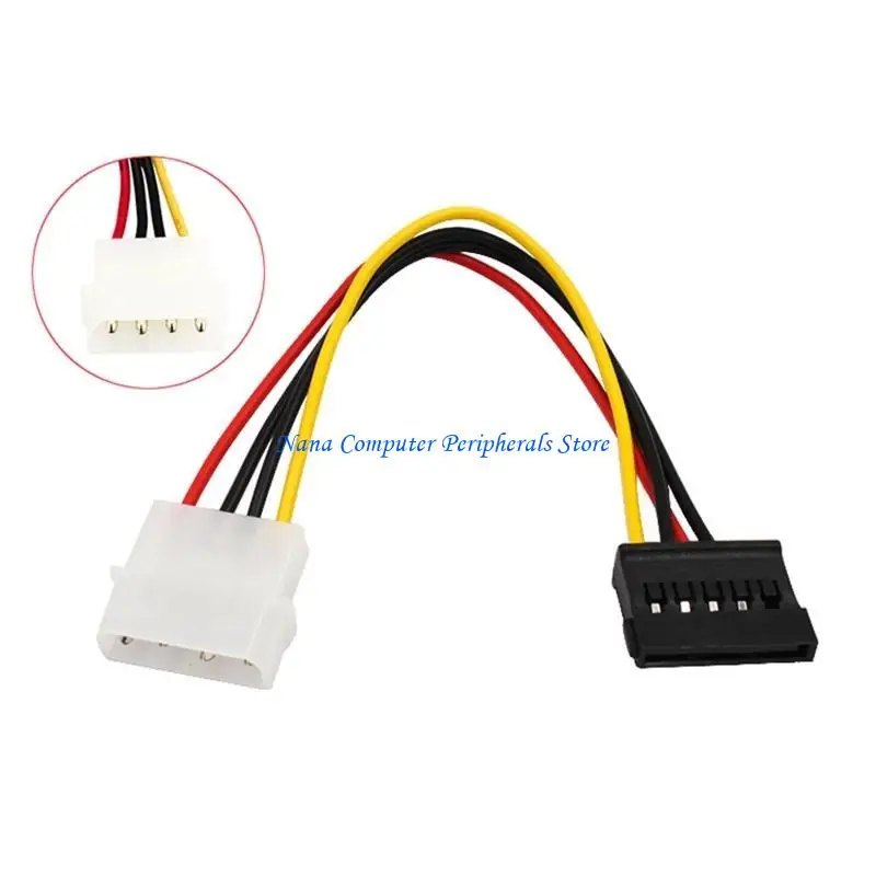 F68C 15P إلى 4Pin IDE محول كابل الطاقة المحمولة تمديد كابل 18 سم