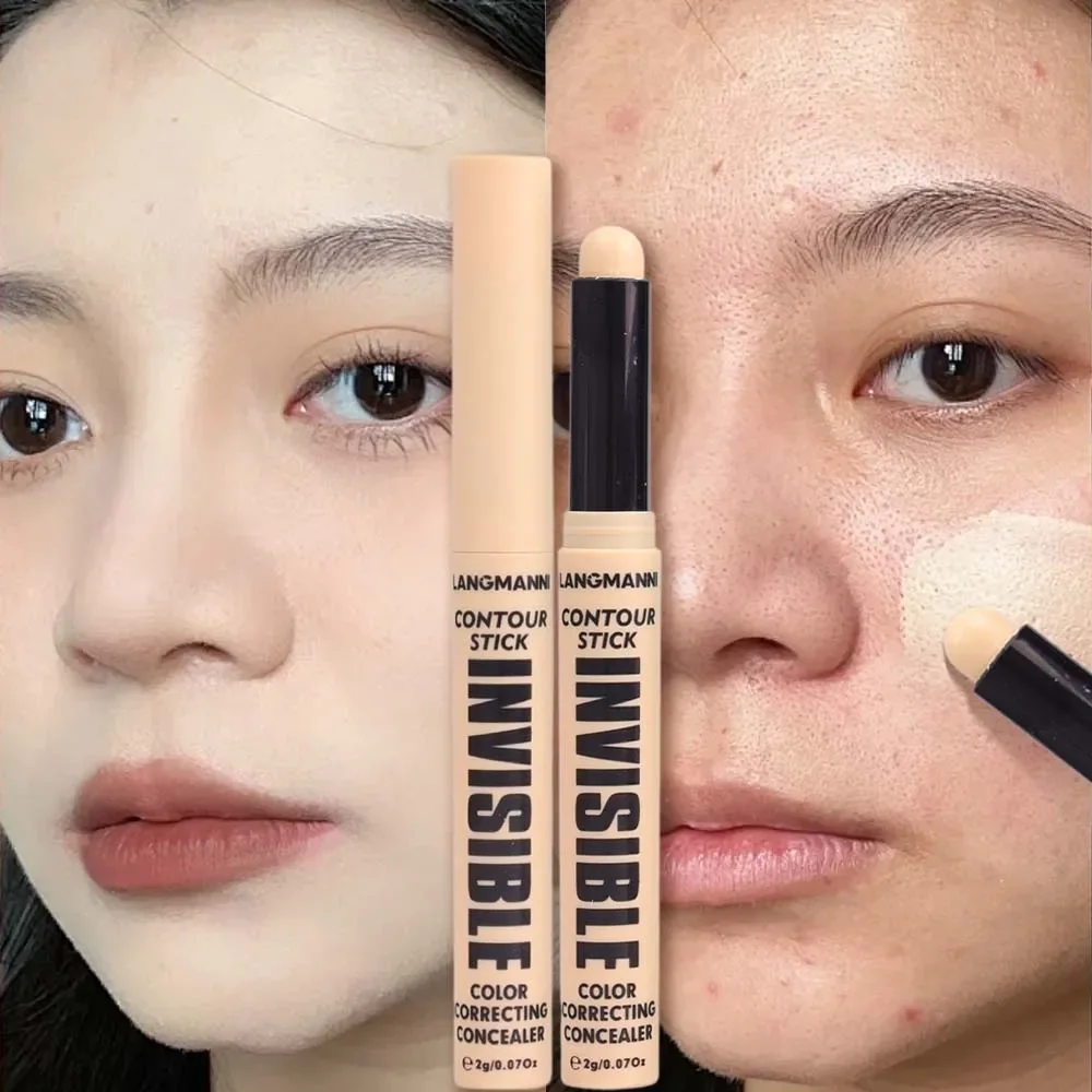 Dauerhafte Konturierung Concealer Stick vollständige Abdeckung Abdeckung dunkle Kreise Akne Poren modifizieren Hautton Concealer Foundation Pen Make-up