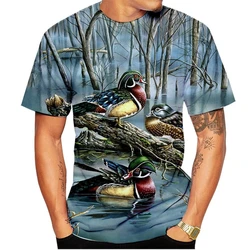 New Arrival Wild Duck Animal 3D Print T-Shirt Fashion Men/Women Harajuku Streetwear Hunting Tee Tops Summer Casual Short Sleeve