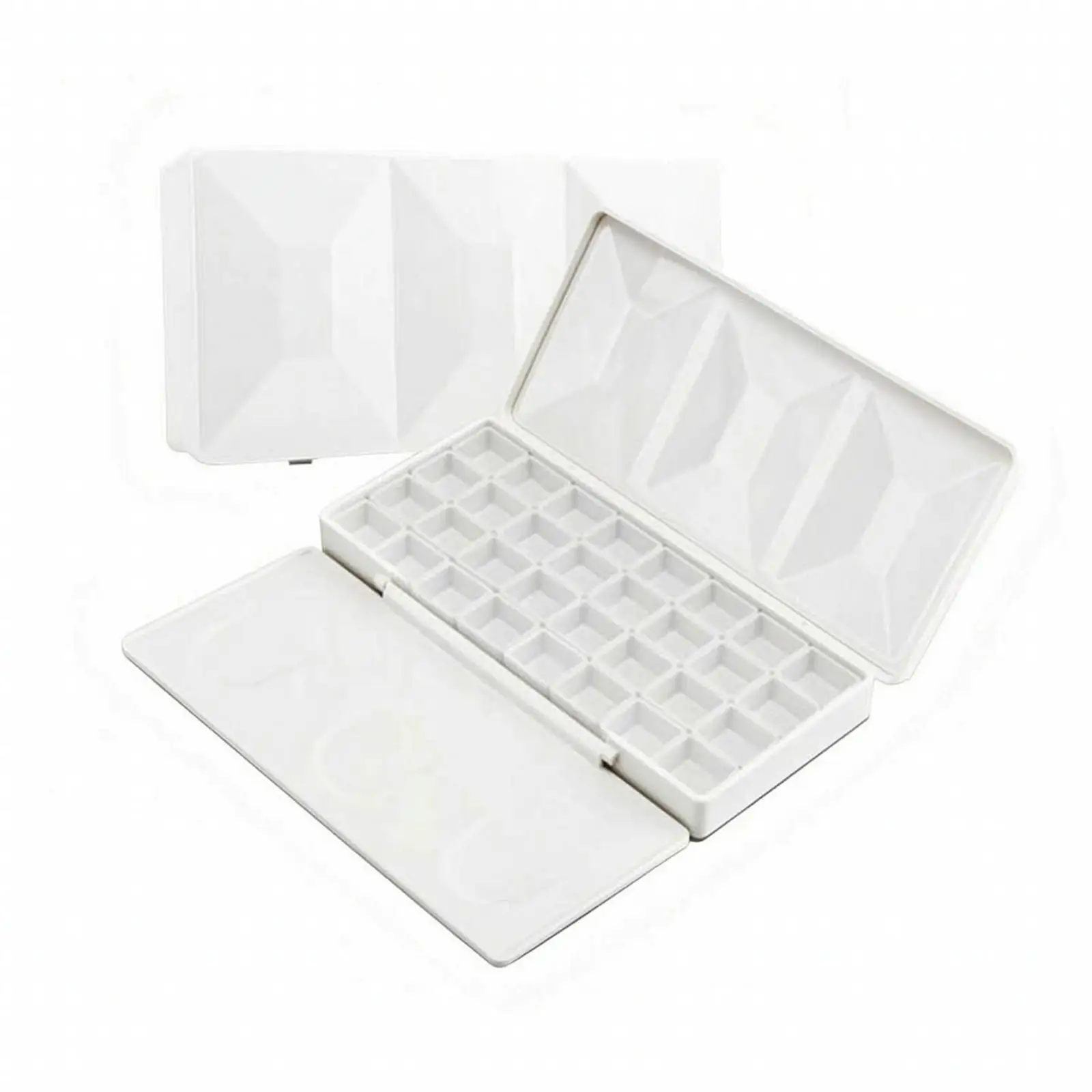 Durable Watercolor Paint Organizer Box for Artist Travel Sketch Kit with Removable Tray and Base