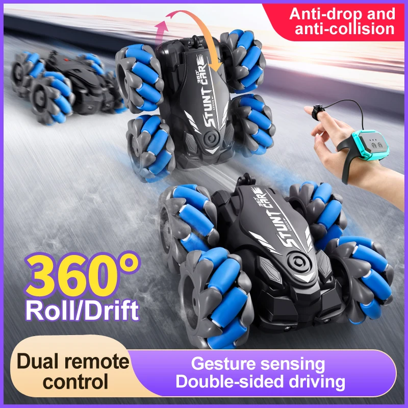 

2.4g gesture sensing 360° drift stunt four-wheel drive high speed off-road climbing soft music remote control car toy gift
