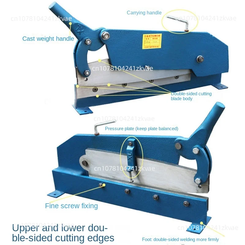 Manual Cutting Machine for Thin Iron, Copper, Iron, Aluminum, Steel Plate, Gold and Steel Mesh Tool Cutting Machine