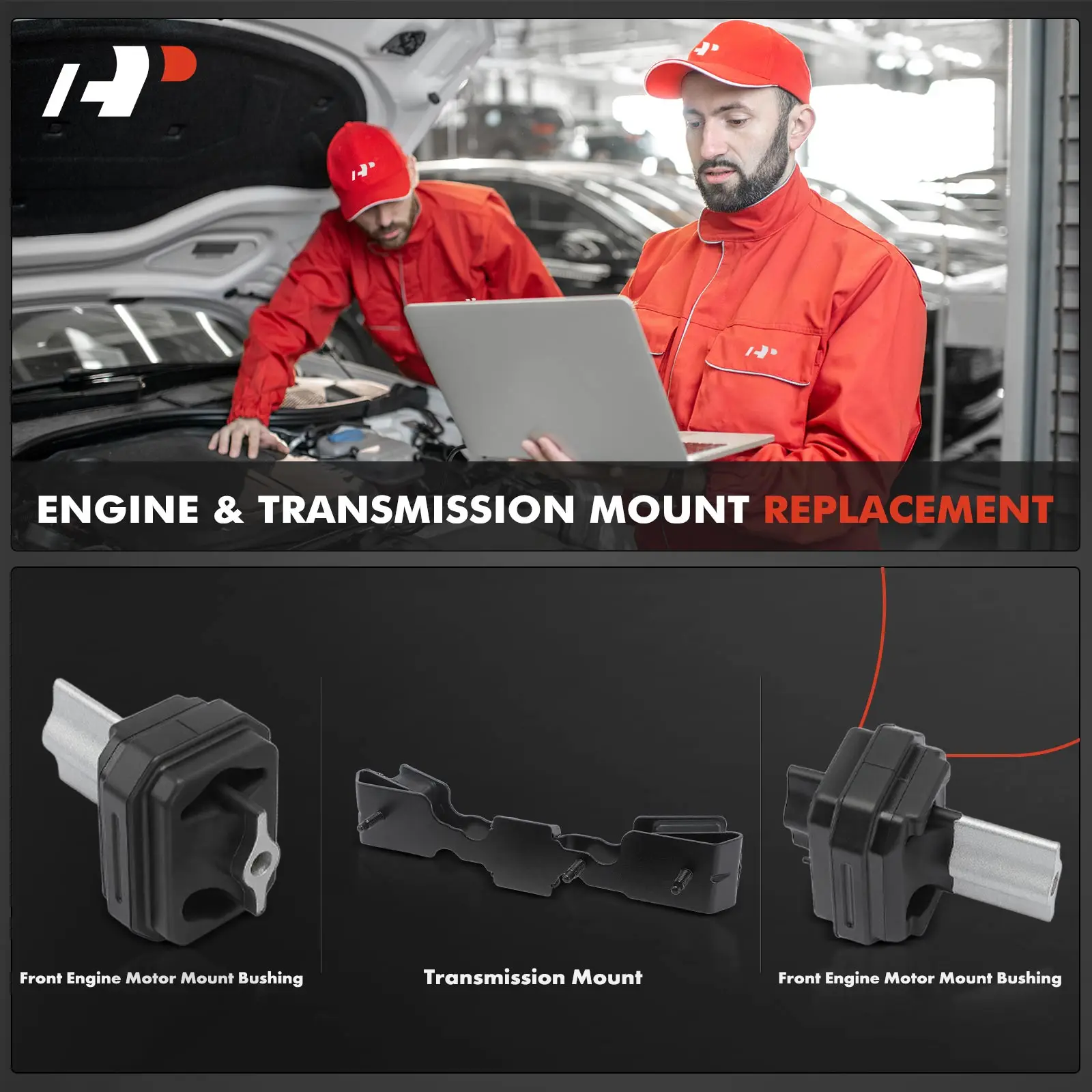 A-Premium 3pcs Engine Motor Mount Bushing & Transmission Mount for Jeep Wrangler 2007-2011